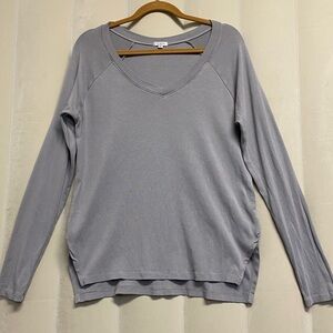 PJ Harlow Women’s Frankie Shirt Top Small Soft Cozycore Comfy Neutral